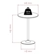 Pemberly Row 3-Piece Transitional Metal/Wood Pub Set in Black/Chrome