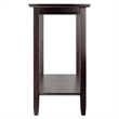 Pemberly Row Rectangular Transitional Solid Wood Console Table in Dark Espresso