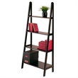 Pemberly Row 4-Tier A Frame Solid Wood Book Shelving Unit in Espresso