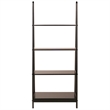 Pemberly Row 4-Tier A Frame Solid Wood Book Shelving Unit in Espresso