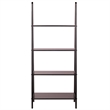 Pemberly Row 4-Tier A Frame Solid Wood Book Shelving Unit in Espresso