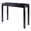 Pemberly Row Transitional Solid Wood Console Table in Rich Espresso
