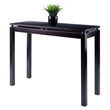 Pemberly Row Transitional Solid Wood Console Table in Rich Espresso