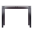 Pemberly Row Transitional Solid Wood Console Table in Rich Espresso