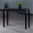 Pemberly Row Transitional Solid Wood Console Table in Rich Espresso