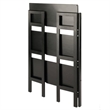 Pemberly Row 3-Tier Stackable and Folding Solid Wood Book Shelf in Black
