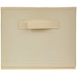 Pemberly Row Foldable Transitional Fabric Basket in Beige (Set of 4)