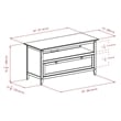Pemberly Row Transitional Solid Wood TV Stand for TVs up to 42