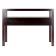 Pemberly Row Transitional Solid Wood Console Table in Espresso