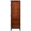 Pemberly Row 2-Drawer Transitional Solid Wood Cupboard in Walnut