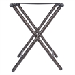 Pemberly Row Metal Luggage Rack with Folding Straight Leg in Antique Bronze