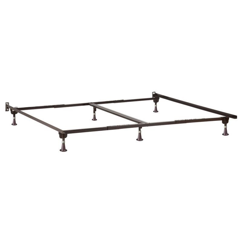 Pemberly Row Adjustable Metal Bed Frame with Glides PR1380868
