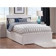 Pemberley Row Solid Wood White Platform Bed Cottage Design 64.63