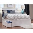 Pemberley Row Solid Wood White Platform Bed Cottage Design 64.63