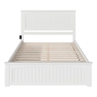 Pemberley Row Solid Wood White Platform Bed Cottage Design 64.63