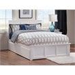 Pemberly Row Madison Full Platform Bed  and Storage Drawers in White