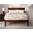 Pemberly Row Madison King Solid Wood Platform Bed in Walnut