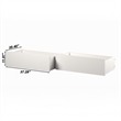 Pemberly Row Solid Hard Wood Under-Bed Drawers with Rollers in White (Set of 2)