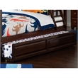 Pemberly Row Transitional Solid Wood Twin/Full Raised Panel Trundle in Walnut