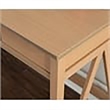 Pemberly Row 1 Drawer Transitional Wood Desk in Driftwood Brown