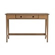 Pemberly Row 1 Drawer Transitional Wood Desk in Driftwood Brown
