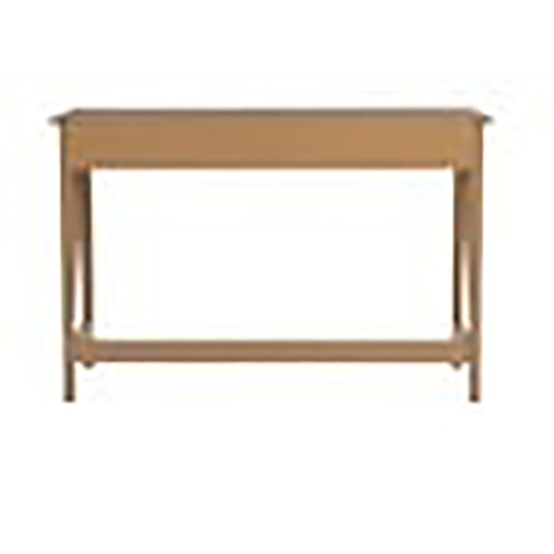 Pemberly Row 1 Drawer Transitional Wood Desk in Driftwood Brown
