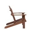 Pemberly Row Transitional Wood Outdoor Chair in Acorn Brown Stain