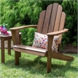 Pemberly Row Transitional Wood Outdoor Chair in Acorn Brown Stain