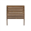 Pemberly Row Transitional Wood Outdoor Ottoman in Acorn Brown Stain