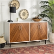 Pemberly Row Modern Wood Book match Buffet for TVs up to 58
