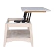 Pemberley Row Solid Parawood Unfinished Coffee Table Rectangular Lift Top 40
