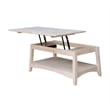 Pemberley Row Solid Parawood Unfinished Coffee Table Rectangular Lift Top 40