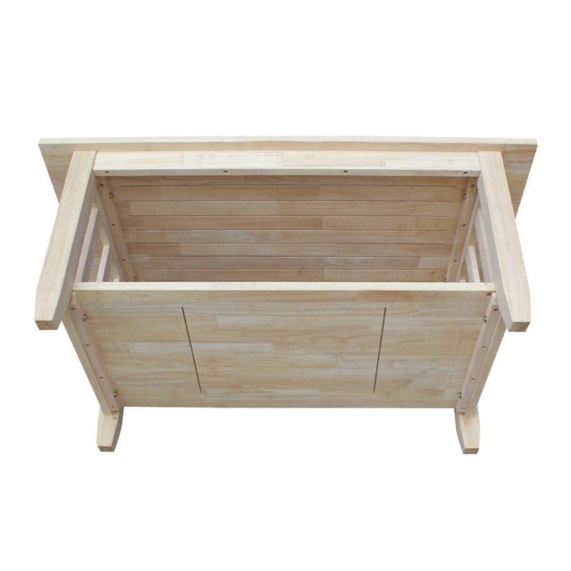 Pemberly Row Unfinished Mission Tall Coffee Table