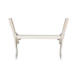 Pemberly Row Traditional Wood Quilt Rack with Three Rails in Off White