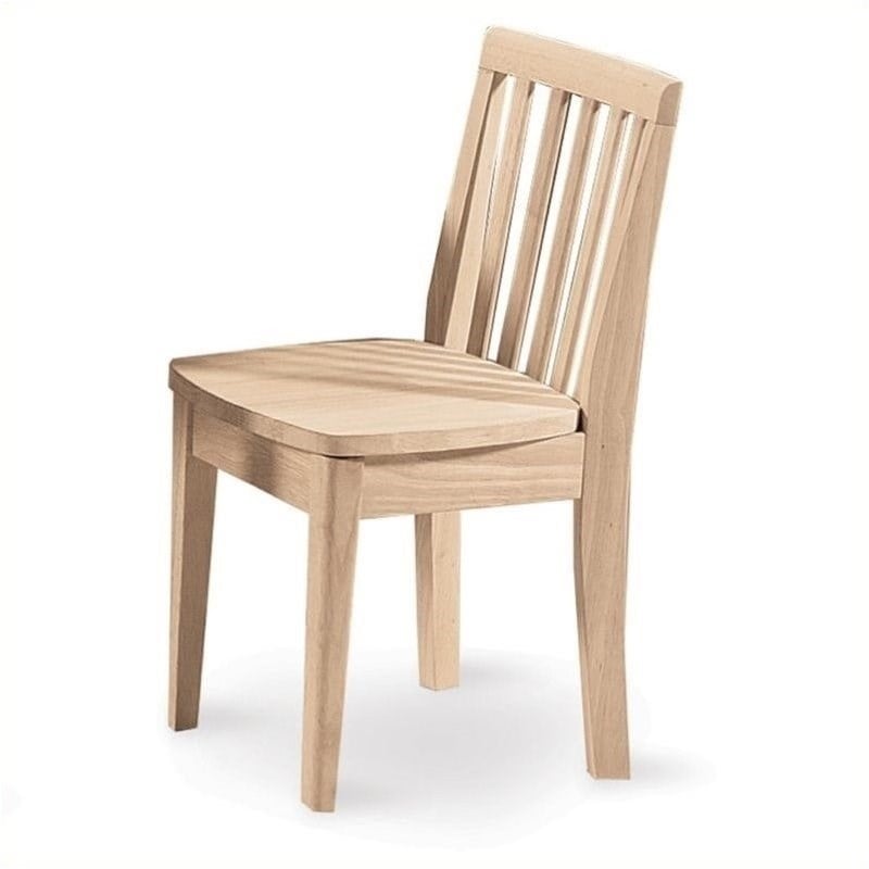 Pemberly Row Unfinished Mission Kids Chair (set of 2)
