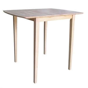 pemberly row unfinished square/rectangular bar height dining table