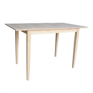 pemberly row unfinished shaker wood counter height dining table