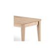 Pemberly Row Tall Shaker Unfinished Coffee Table in Natural Espresso