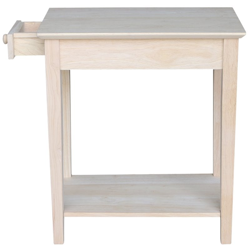 Pemberly Row Unfinished Narrow 1Drawer End Table PR502439