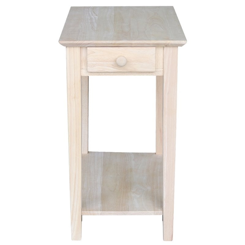 Pemberly Row Unfinished Narrow 1Drawer End Table PR502439