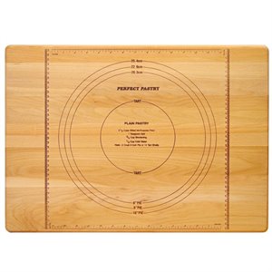 pemberly row reversible pastry cutting board in birch