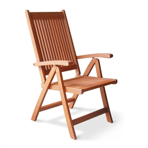Pemberly Row Outdoor Five Position Reclining Chair