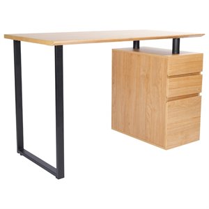 pemberly row computer desk with storage and file cabinet in pine