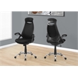 Pemberly Row Adjustable High Back Office Chair in Black