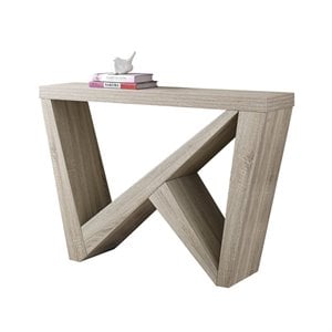 Pemberly Row Console Table in Dark Taupe