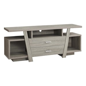 Pemberly Row 60&quot TV Stand in Dark Taupe