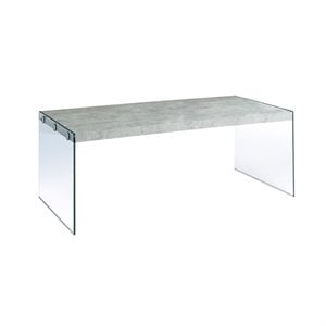 pemberly row coffee table in gray cement