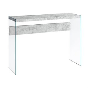 Pemberly Row Console Table in Gray Cement