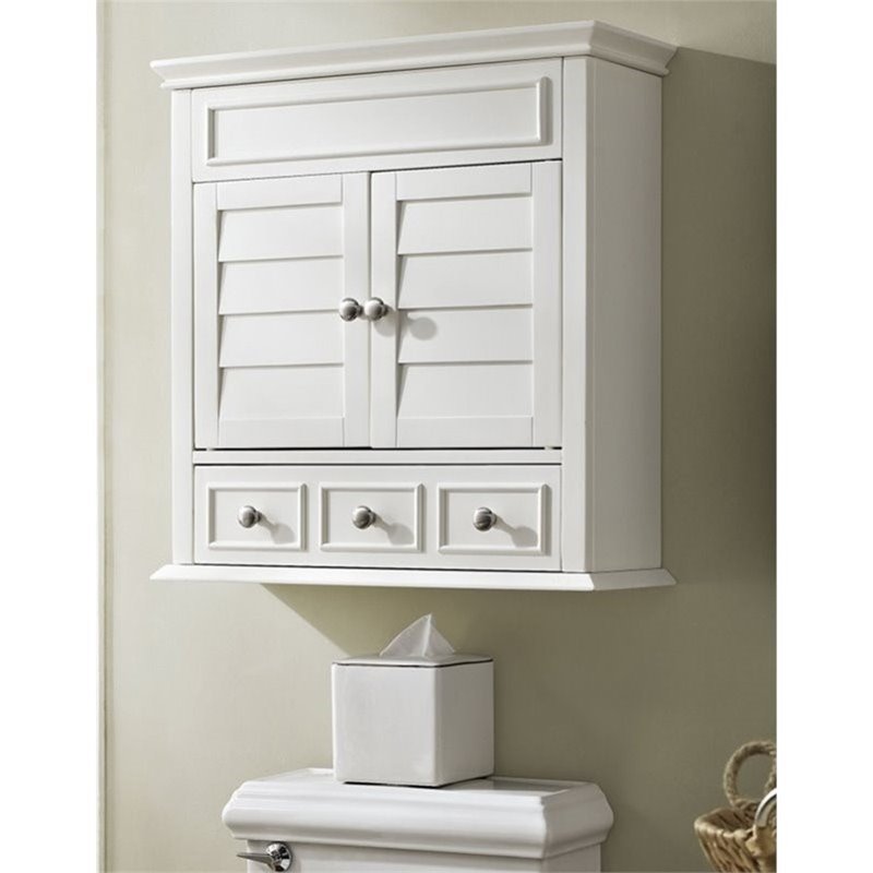 Pemberly Row Medicine Cabinet in White