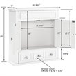 Pemberly Row Medicine Cabinet in White